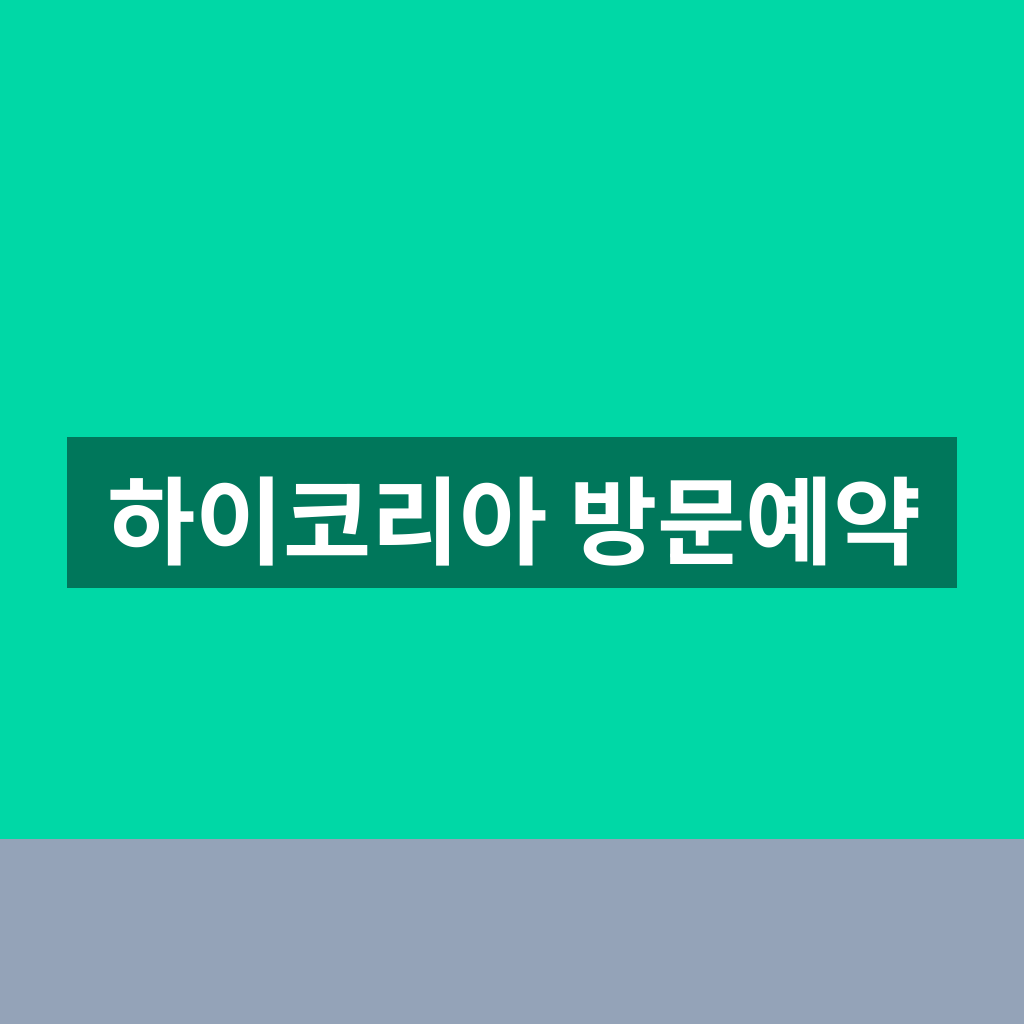 하이코리아 방문예약