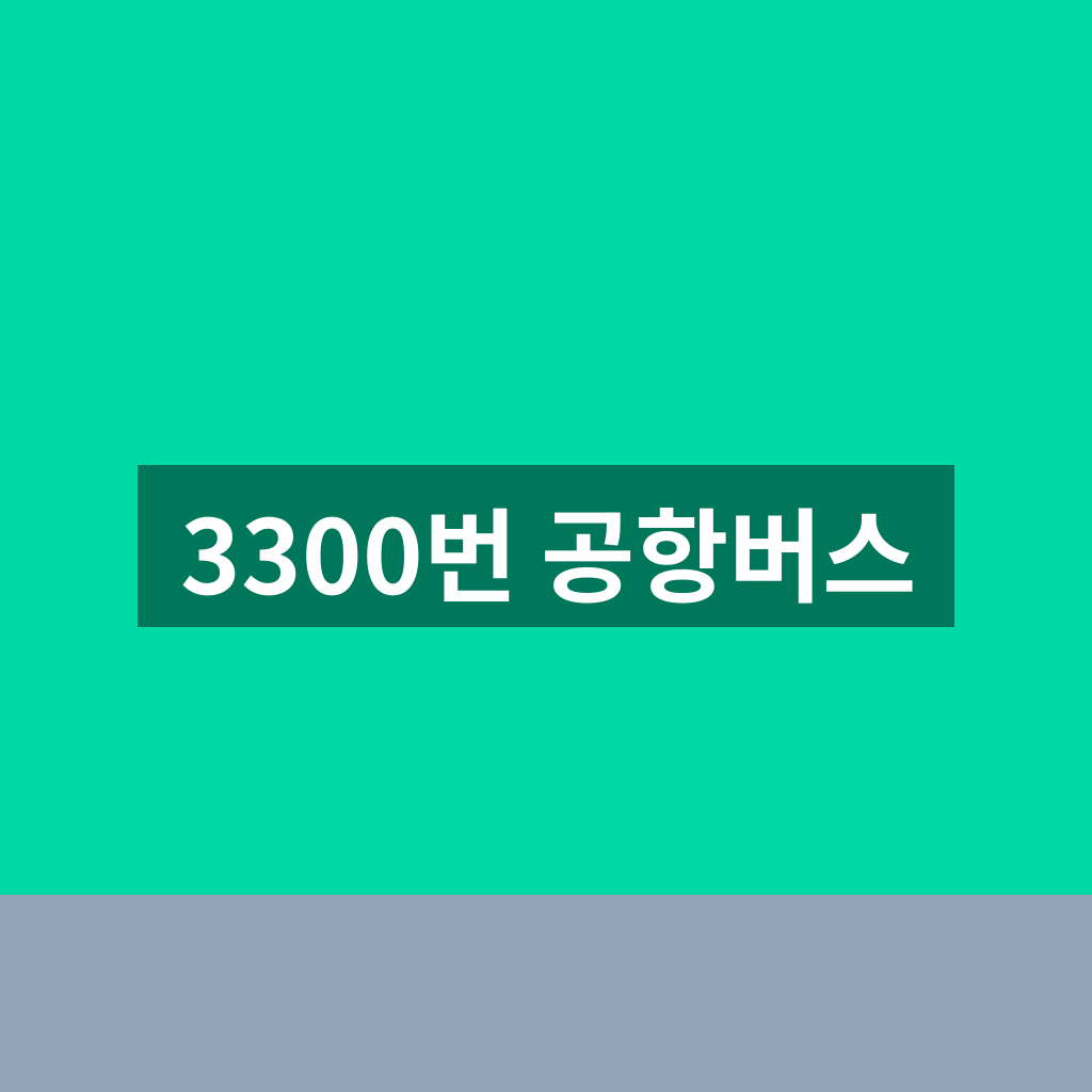 3300번 공항버스