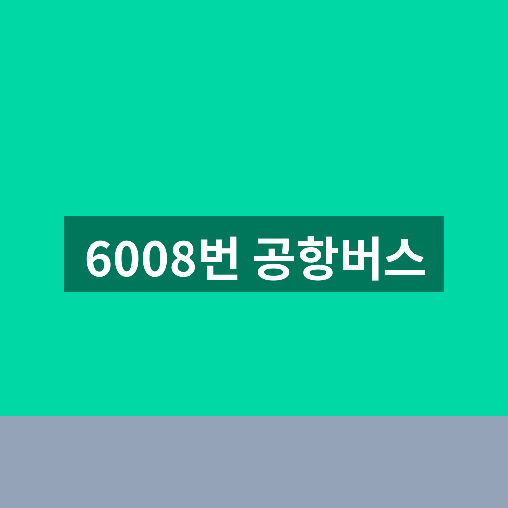 6008번 공항버스