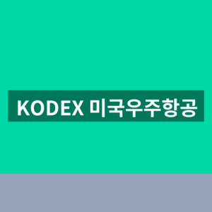 KODEX 미국우주항공 ETF 주가 스페이스X 종목 1분 확인법