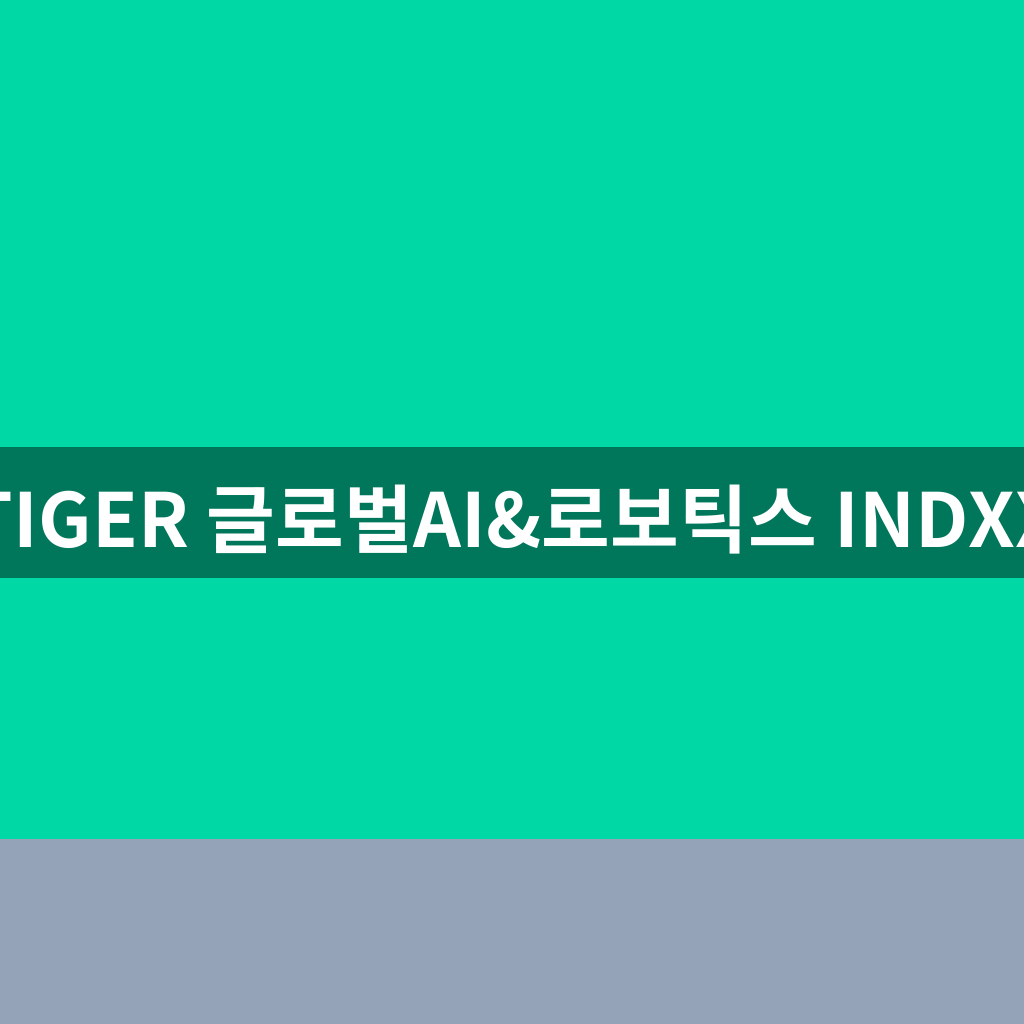 TIGER 글로벌AI&로보틱스 INDXX