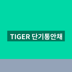 TIGER 단기통안채 ETF 배당 분배금 1분 확인법