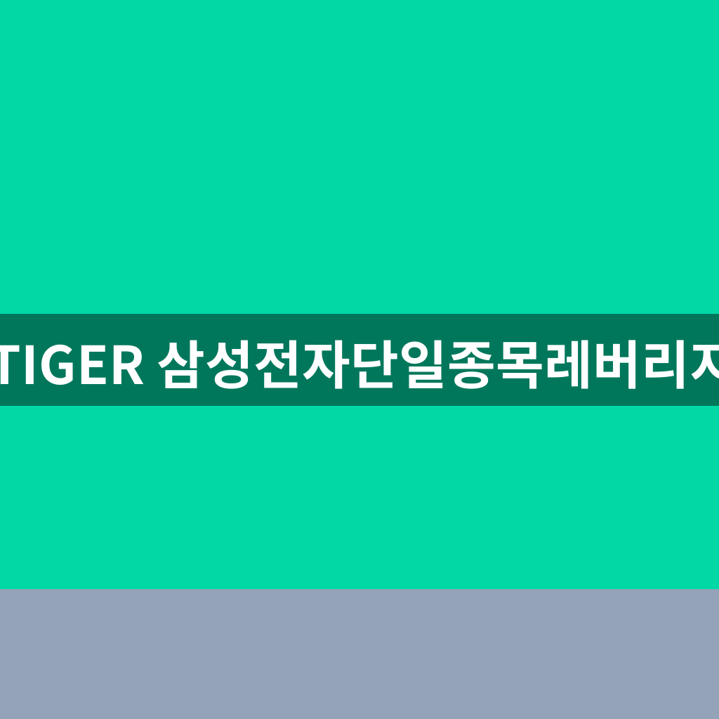 TIGER 삼성전자단일종목레버리지