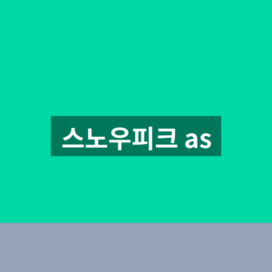 스노우피크 AS 고객센터 전화 3단계 접수방법