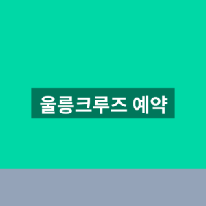 울릉크루즈 예약조회 승선권 3단계 확인방법https://www.ulcruise.co.kr/ 3 울릉크루즈 예약