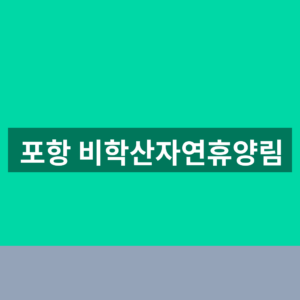 포항 비학산자연휴양림 휴양관 카라반 예약 3가지 확인법 6 포항 비학산자연휴양림