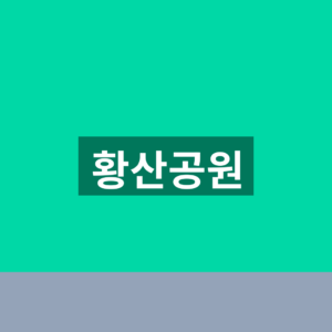 황산공원 물놀이장 예약방법 3가지 방문정보 7 황산공원