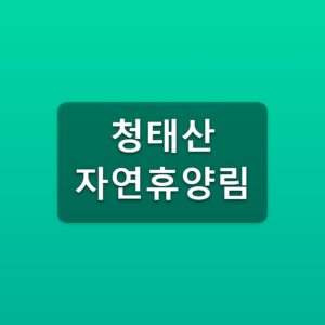 청태산 자연휴양림
